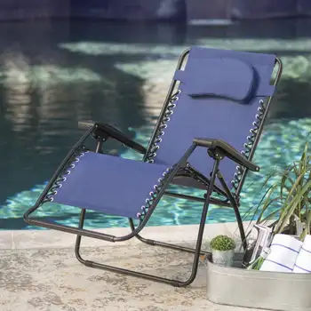 ספורט גדולים אפס כבידה כיסא כחול כיסאות חוף הכיסא הכיסא חיצוני