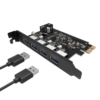 ORICO 4 יציאת USB3.0 מהירות גבוהה כרטיס הרחבה PCI-E כרטיס הרחבה במחשב השולחני ספליטר