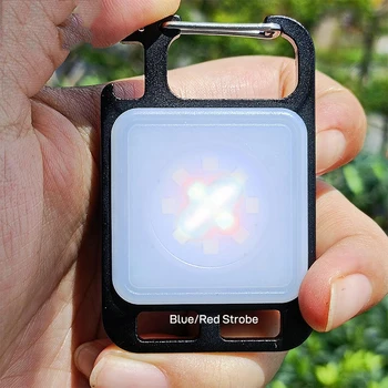 נייד COB LED פנס העבודה USB טעינה מהירה Mini פנס אור חירום כיס בגודל מחזיק מפתחות אור עם וו מגנט