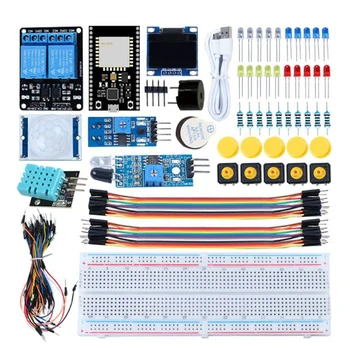 177Pcs סופר Starter עבור ESP32 WIFI אני OT פיתוח לוח Arduino הפרויקט, כיף גדול הכשרה בבית ספר ESP32 ערכות