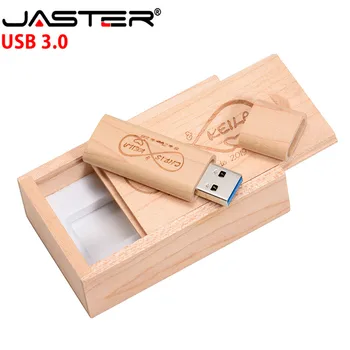 ג ' סטר יצירתי עץ USB 3.0 און קי 4GB/8GB/16GB/32GB/64GB אחסון חיצוני (ללא סמל מותאם אישית)