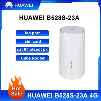 סמארטפון Huawei B528 LTE CPE הקוביה נתב B528s-23a 4G wifi נתב 6 חתול עם חריץ לכרטיס sim 4g נתב lan port