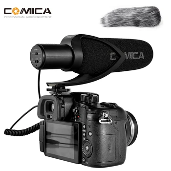 Comica CVM V30 PRO Hypercardioid הקבל מיקרופון ראיון וידאו הקלטה מיקרופון מיקרופון עבור מצלמת DSLR עם הרוח מאף
