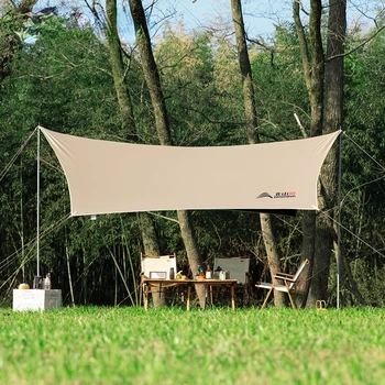 ויניל אוהל החופה חיצוני גשם משושה Windproof קמפינג פיקניק בצל הגנה מפני השמש שדה שמשיה