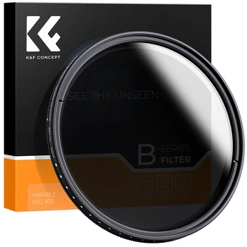 K&F המושג ND2-ND400 צפיפות ניטרלי מתכוונן מדעך 52mm 55mm 67mm 72mm 77mm 95mm עבור Canon Nikon מצלמה Sony ND מסנן עדשה
