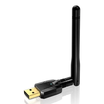 מתאם Bluetooth USB Bluetooth 5.0 מתאם 100M ארוך טווח ההרשאה EDR Wireless Receiver להעביר למחשב & Desktop