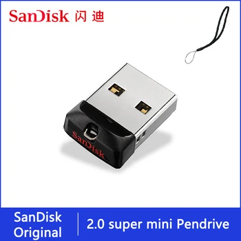 מקורי של Sandisk Pendrive 64gb 32gb 16gb מיני USB Flash Drive 32 64 16 GB כונן העט 2.0 USB דיסק על מפתח זיכרון הטלפון