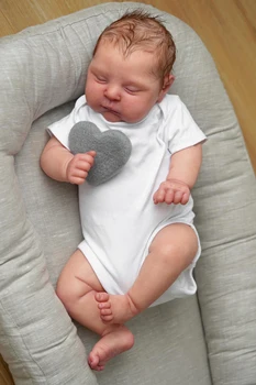 49CM התינוק נולד מחדש גוף רך אפרסקים בובה עם 3D עור מרובות שכבות הציור עם היד שורש Hiar לגעת בובה