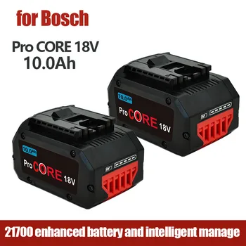 100% באיכות גבוהה 18V 10.0 אה Lithium-Ion סוללה GBA18V80 על Bosch 18 וולט מקס אלחוטי כלי עבודה מקדחות