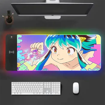 Urusei Yatsura אנימה RYRA פדים לעכבר Ram RGB גיימר מחשב כרית גומי החלקה שולחן גדול מחצלת אישית להשהות מקלדת משטח