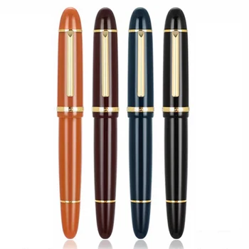 4 חתיכות עט נובע Jinhao X159 הזהב קליפ #8 תוספת בסדר & בסדר החוד אקריליק גודל גדול משרדי ובית הספר לכתיבה מתנה סט
