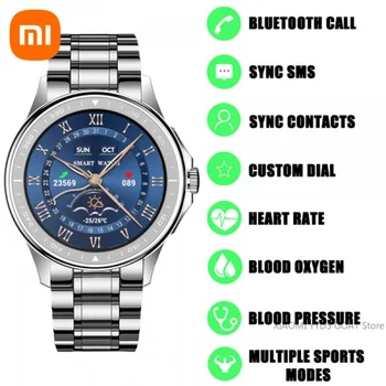 שעון חכם גברים Bluetooth לקרוא שעונים עמיד למים כושר צמיד מעקב א. ק. ג Smartwatch עבור אנדרואיד אפל Xiaomi