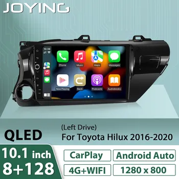 Joying 10.1 אינץ Autoradio רדיו במכונית יחידת הראש Apple Carplay אנדרואיד אוטומטי אחרי השוק מחליף טויוטה Hilux 2016 2020
