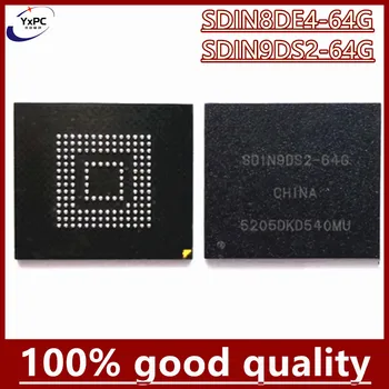 SDIN8DE4-64G SDIN9DS2-64G SDIN8DE4 SDIN9DS2 64G BGA153 EMMC 64GB זיכרון פלאש IC שבבים עם ביצים