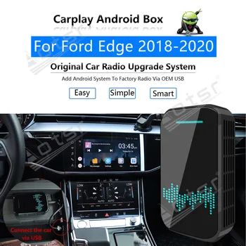 4+32G על פורד אדג 2018 2019 2020 ברכב נגן מולטימדיה אנדרואיד מערכת ראי קישור GPS המפה Apple Carplay Wireless Dongle אל תיבת
