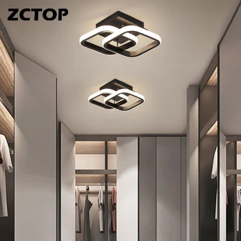 המודרני הוביל אורות תקרת הסלון חדר השינה תאורה פנימית מסדרון מעבר אורות במלתחה עיצוב מנורות תקרה 110V 220V