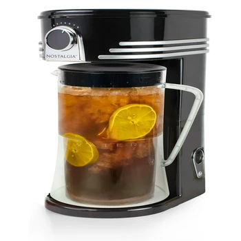 הקרח 3-ליטר קפה קר, תה חליטה מערכת עם קנקן פלסטיק, שחור