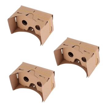 3X 6 אינץ DIY 3D VR מציאות וירטואלית משקפיים המושבים עבור גוגל קרטון