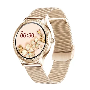 2023 יוקרה מלא מסך מגע שעון חכם נשים, קצב הלב כושר גשש Smartwatch גבירותיי שעון עבור אנדרואיד IOS למכירה