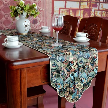 בסגנון סיני פרחים אדומים שולחן רץ רטרו משי המפה המיטה רץ תה שולחן ראנר לשולחן דגל שולחן Deoration