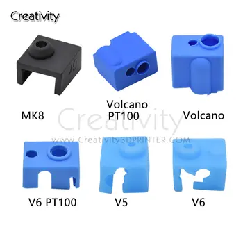 3D PrinterSilicone גרב V6/V5/Volnaco/V6PT100/MK8 סיליקון גרב על V6 CR10 Ender3S1 Ender3 CR6SE SWX1 J-ראש Hotend