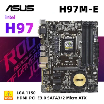 ASUS H97M-E מגיעה עם I5 4570S מעבד לוח אם ערכת LGA 1150 לוח האם, תמיכה 32GB DDR3 1 מ 2 6 SATA PCI Express 3.0