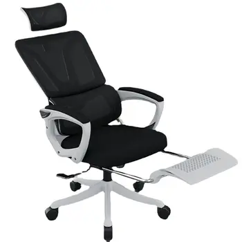 ארגונומי של Office כיסאות נוח, כסאות משרדיים לטקס כרית בישיבה לא עייף פחמן גבוהה לנשימה רשת בד מאובטח