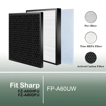 FZ-A60HFU FZ-A80DFU החלפת נכון HEPA ו-פחם מסנן עבור דגמי ה-FP-A60UW FP-A60U FPA60U חד מטהר אוויר