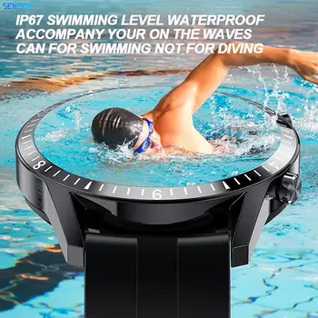 Bluetooth טלפון חכם שעון נשים גברים IP67 עמיד למים לשחות ספורט כושר לצפות בריאות גשש חדש נגן המוסיקה smartwatch