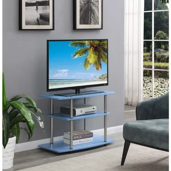 נוחות מושגים Designs2Go לא כלים 3 Tier טלוויזיה, כחול טלוויזיה הרהיטים בסלון טלוויזיה ארון