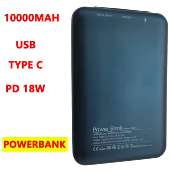 כוח בנק 10000mAh מטען נייד Powerbank 10000mAh סוללה חיצונית משטרת 18W טעינה מהירה PoverBank