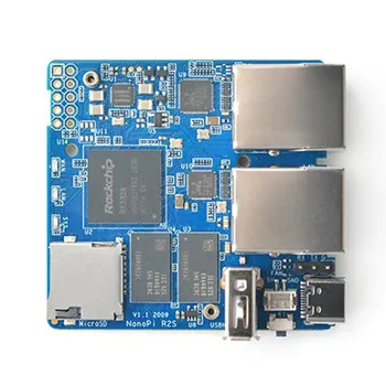 על NanoPi R2S מיני נתב יחיד לוח Rockchip RK3328 ארבע ליבות Cortex-A53 Gigabit Ethernet פיתוח המנהלים.