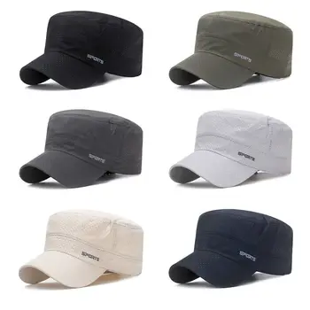 חוצות מזדמן מתכוונן נשים גברים פישר צבא כובעי שמש כובע צבאי כובע שטוח העליון כובעי כובע צוער עצם קאפ