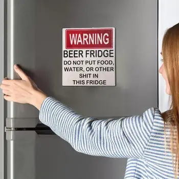 בירה מגנט למקרר מצחיק אזהרה מגנט 