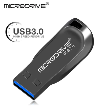 מתכת USB 3.0 Flash Drive 64GB מהירות גבוהה כונן עט 16GB 32GB 64GB 128GB Pendrive מקל זיכרון אמיתי קיבולת דיסק U