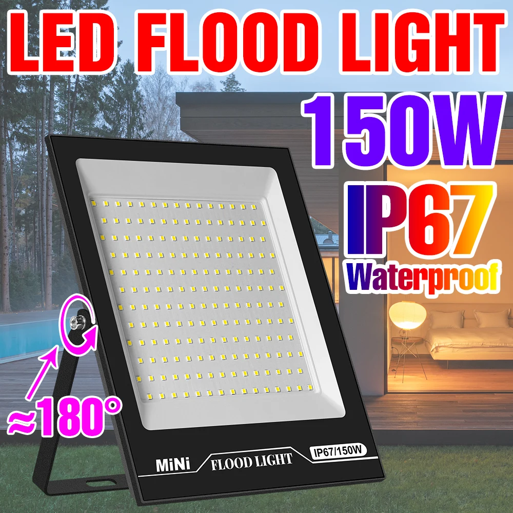 220V Floodlght זרקורים LED עמיד למים IP67 מקרן מנורת רחוב חיצונית, תאורה מנורת קיר 240V LED רפלקטור המבול Lghts