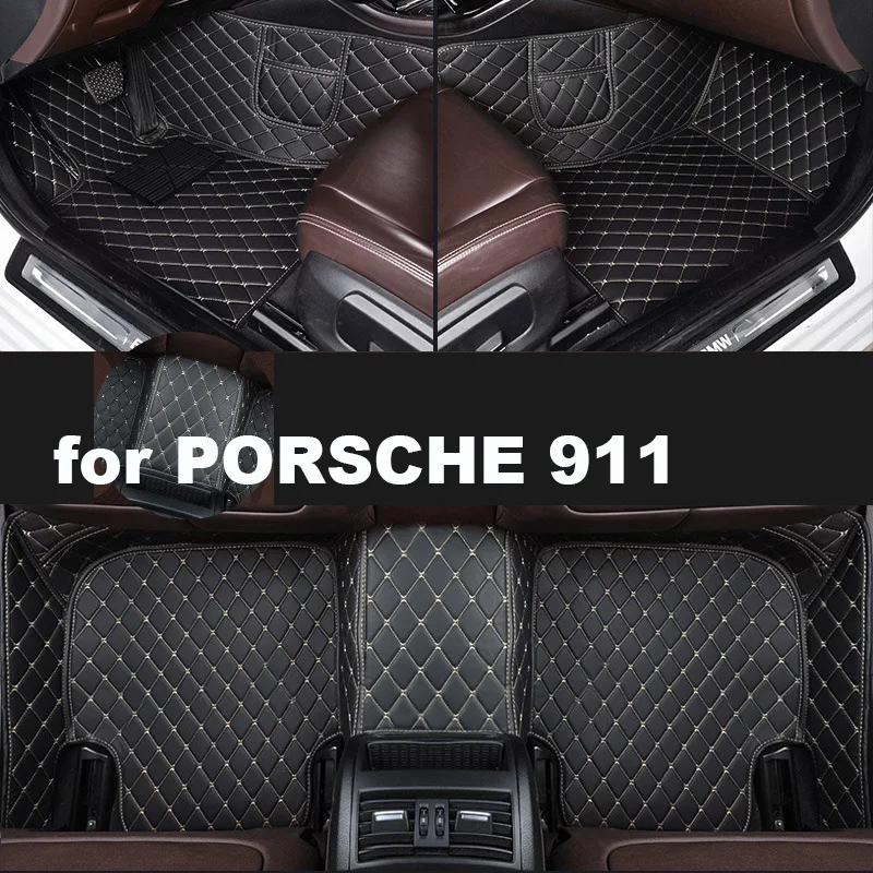 Autohome המכונית מחצלות על פורשה 911 1998-2021 שנה גרסה משודרגת רגל קוצ ' ה שטיחים אביזרים