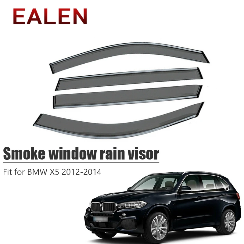 EALEN עבור ב. מ. וו X5 2012 2013 2014 סטיילינג ABS פתח שמש העלה מגינים שומר אביזרי רכב 4Pcs/1Set עשן החלון גשם מגן השמש