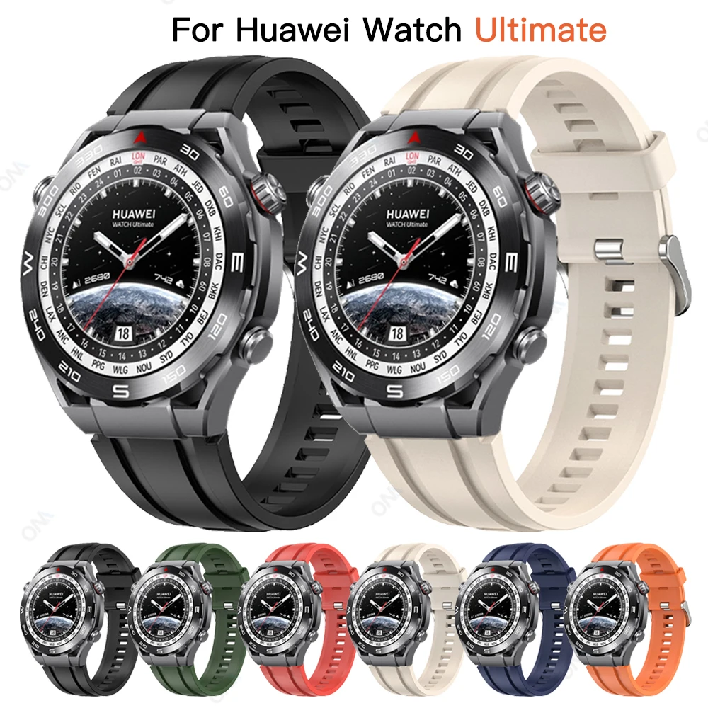 סיליקון רצועה עבור Huawei השעון האולטימטיבי ספורט צמיד החלפת רצועה עבור Huawei האולטימטיבי להקת שעון אביזרים