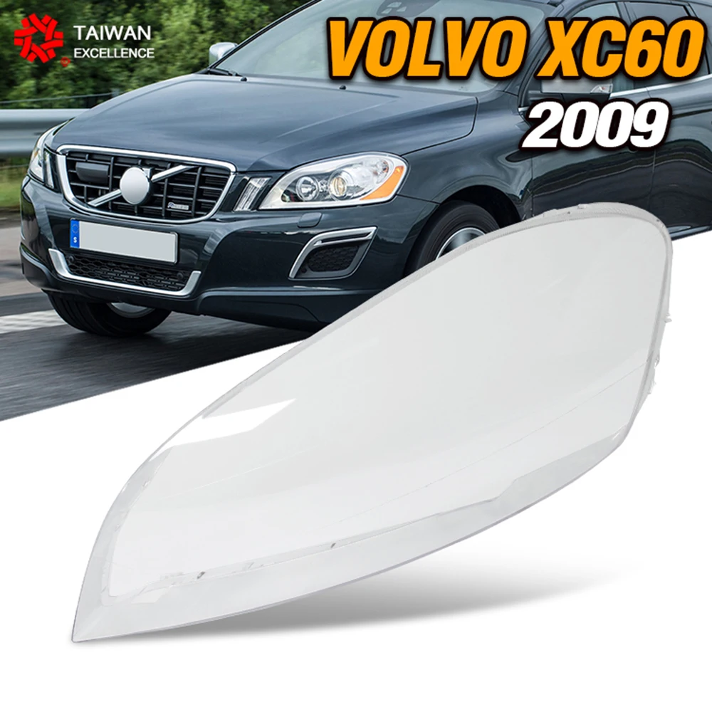 עבור וולוו XC60 2009 כיסוי פלסטיק שקוף מעטפת פנס זכוכית המכונית פנס עדשה להחליף את המקורי אהילים